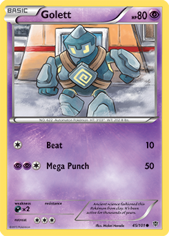 Golett 45/101 Pokémon card from Plasma Blast for sale at best price