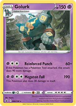Golurk 66/198 Pokémon card from Chilling Reign for sale at best price