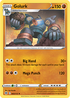 Golurk 083/172 Pokémon card from Brilliant Stars for sale at best price