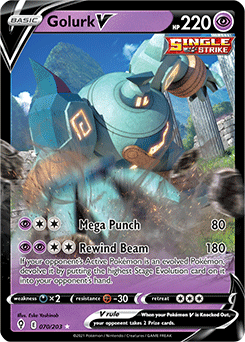 Golurk V 70/203 Pokémon card from Evolving Skies for sale at best price