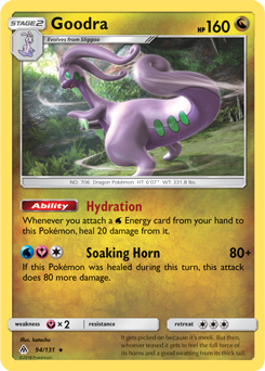 Goodra 94/131 Pokémon card from Forbidden Light for sale at best price