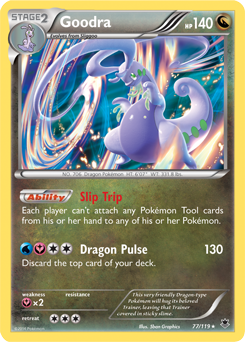 Goodra 77/119 Pokémon card from Phantom Forces for sale at best price