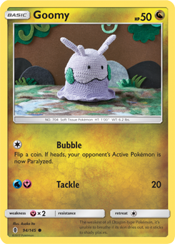 Goomy 94/145 Pokémon card from Guardians Rising for sale at best price