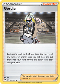 Gordie 149/203 Pokémon card from Evolving Skies for sale at best price