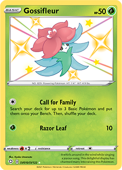 Shining Pokémon Pokémon card Gossifleur SV010/SV122 from Shining Fates expansion