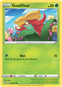 Gossifleur 15/203 Pokémon card from Evolving Skies for sale at best price