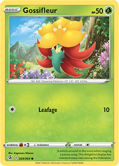 Common Pokémon card Gossifleur 24/264 from Fusion Strike expansion