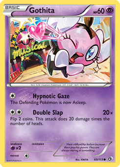 Carte Pokémon Gothita 69/113 de la série Legendary Treasures en vente au meilleur prix