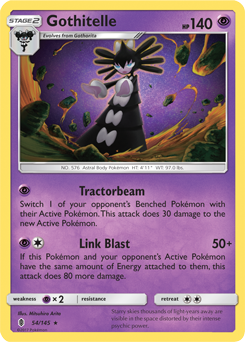 Gothitelle 54/145 Pokémon card from Guardians Rising for sale at best price