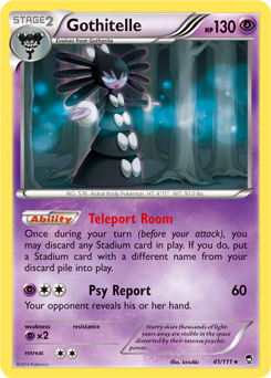 Gothitelle 41/111 Pokémon card from Furious Fists for sale at best price