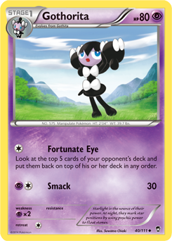Gothorita 40/111 Pokémon card from Furious Fists for sale at best price