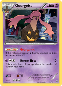 Gourgeist 45/119 Pokémon card from Phantom Forces for sale at best price