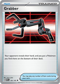 Uncommon Pokémon card Grabber 162/165 from 151 expansion