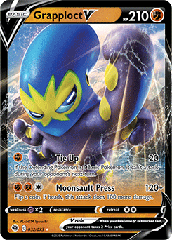 Ultra rare V Pokémon card Grapploct V 032/073 from Champion s Path expansion