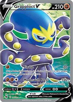 Full Art Pokémon Pokémon card Grapploct V 072/073 from Champion s Path expansion