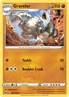 Graveler 068/159 Pokémon card from Crown Zenith for sale at best price