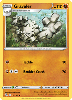 Graveler 136/264 Pokémon card from Fusion Strike for sale at best price