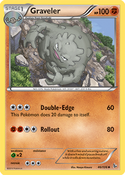 Graveler 46/106 Pokémon card from Flashfire for sale at best price