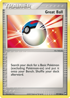 Carte Pokémon Super Ball 77/108 de la série Ex Gardiens du Pouvoir en vente au meilleur prix