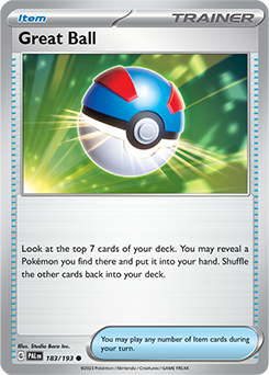 Great Ball 183/193 Pokémon card from Paldea Evolved for sale at best price