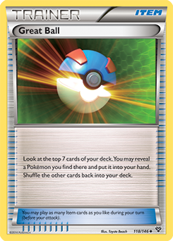Uncommon Pokémon card Great Ball 118/146 from X&Y expansion