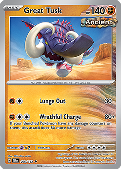 Great Tusk 96/162 Pokémon card from Temporal Forces for sale at best price