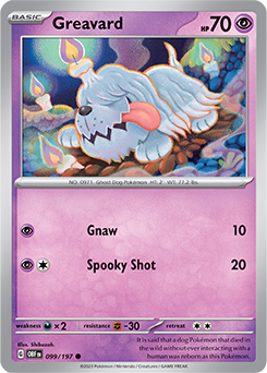 Greavard 99/197 Pokémon card from Obsidian Flames for sale at best price