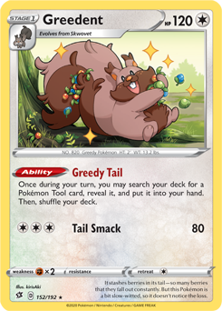 Greedent 152/192 Pokémon card from Rebel Clash for sale at best price