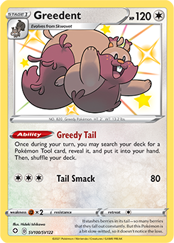 Greedent SV100/SV122 Pokémon card from Shining Fates for sale at best price