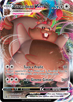 Greedent VMAX 218/264 Pokémon card from Fusion Strike for sale at best price