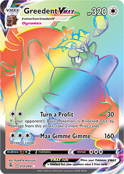 Greedent VMAX 272/264 Pokémon card from Fusion Strike for sale at best price
