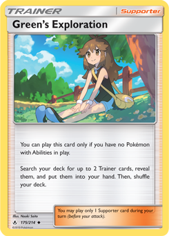 Uncommon Pokémon card Green's Exploration 175/214 from Unbroken Bonds expansion