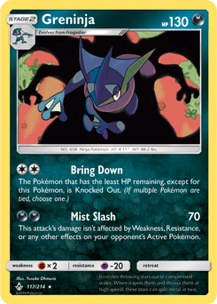 Greninja 117/214 Pokémon card from Unbroken Bonds for sale at best price