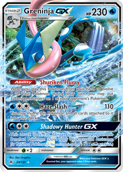 Greninja GX 24/131 Pokémon card from Forbidden Light for sale at best price