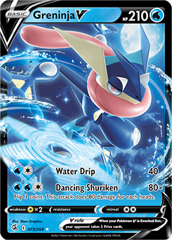 Greninja V 73/264 Pokémon card from Fusion Strike for sale at best price