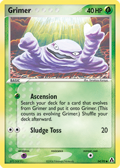Grimer 54/92 Pokémon card from Ex Legend Maker for sale at best price
