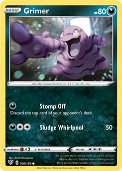 Grimer 100/189 Pokémon card from Darkness Ablaze for sale at best price