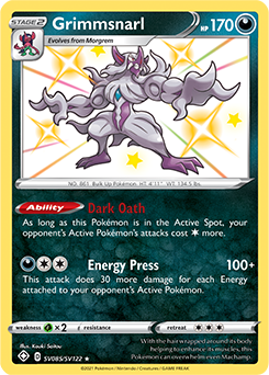 Grimmsnarl SV085/SV122 Pokémon card from Shining Fates for sale at best price