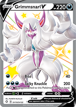 Grimmsnarl V SV116/SV122 Pokémon card from Shining Fates for sale at best price