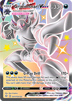 Grimmsnarl VMAX SV117/SV122 Pokémon card from Shining Fates for sale at best price