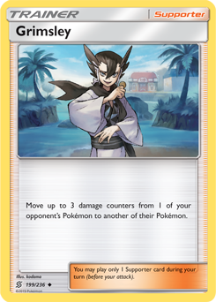 Grimsley 199/236 Pokémon card from Unified Minds for sale at best price