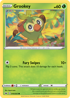 Grookey 10/202 Pokémon card from Sword & Shield for sale at best price