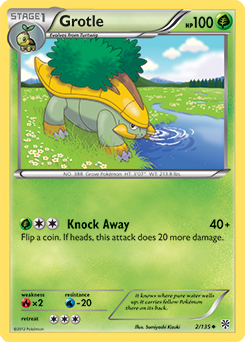 Grotle 2/135 Pokémon card from Plasma Storm for sale at best price