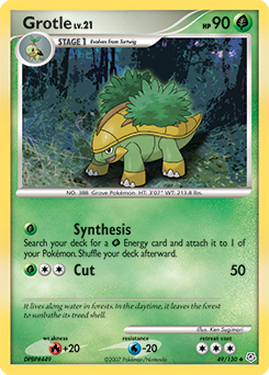 Grotle 49/130 Pokémon card from Diamond & Pearl for sale at best price
