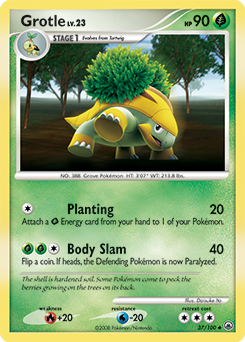 Grotle 37/100 Pokémon card from Majestic Dawn for sale at best price