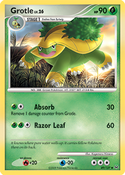 Grotle 49/127 Pokémon card from Platinuim for sale at best price