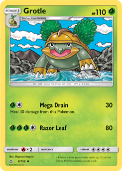 Grotle 8/156 Pokémon card from Untra Prism for sale at best price
