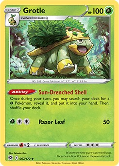 Grotle 007/172 Pokémon card from Brilliant Stars for sale at best price