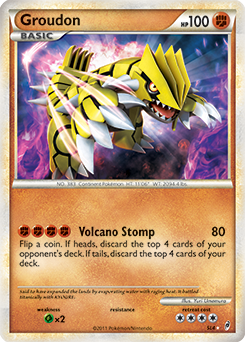Shining Pokémon Pokémon card Groudon SL4 from Call of Legends expansion