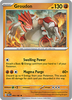 Groudon 93/182 Pokémon card from Paradox Rift for sale at best price